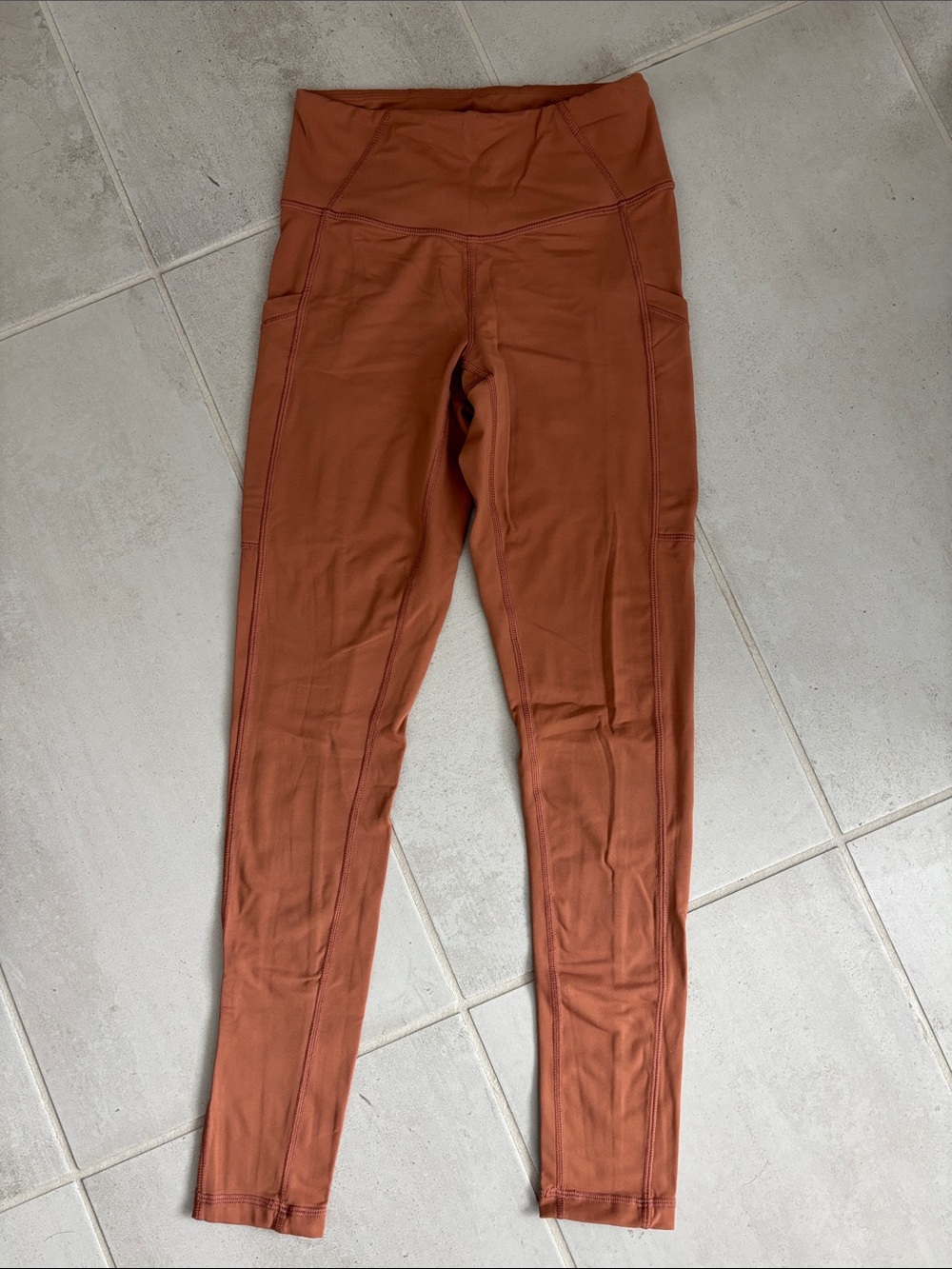 Prana Rust Orange High-Rise Leggings